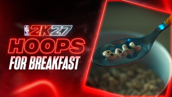 Hoops for breakfast? 🥣 Finish your cereal, call your Crew, and hop on NBA 2K27!