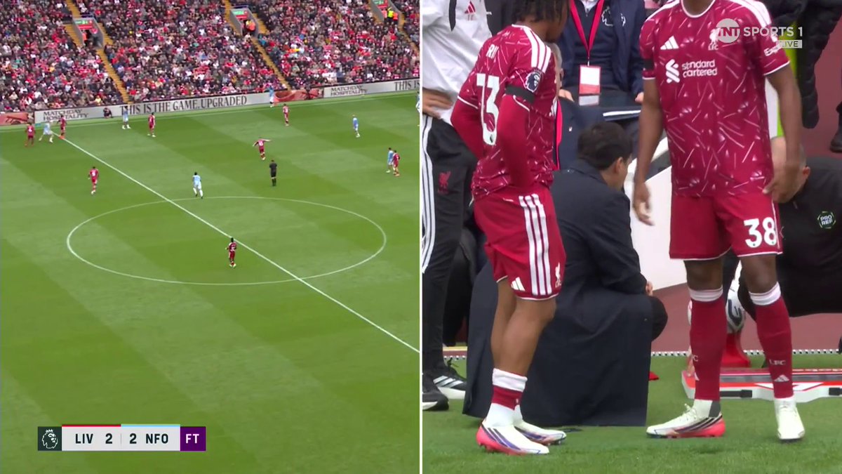 “I think we were very poor in the first half.” 😤 Andoni Iraola gives his assessment of Liverpool’s performance against Nottingham Forest. 🎙️ Jules Breach | 📺 TNT Sports & HBO Max