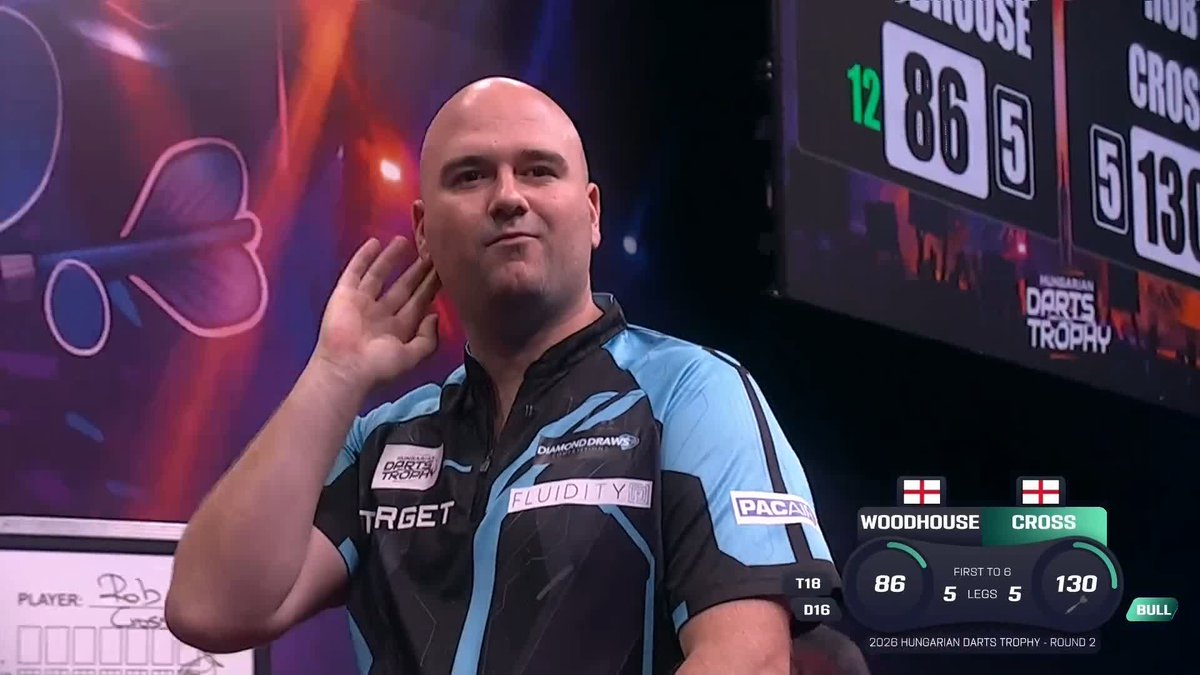 CROSS DOES IT AGAIN! 😳 Voltage wins ANOTHER decider! The former World Champion holds his nerve to defeat Luke Woodhouse in a match where both players produced ton-plus averages - what a contest! 👏 📺 #ET11