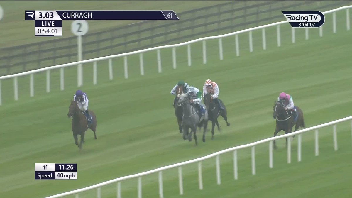 2⃣out of 2⃣ 👊 Kodi Bear colt Push The Boat Out downs hot favourite Great Barrier Reef in the Round Tower Stakes. Michael O’Callaghan | The Curragh Racecourse