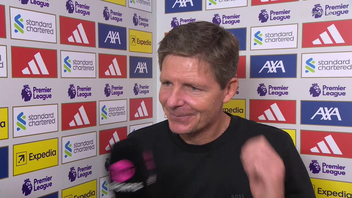 “The group has an amazing character.” 👏 Oliver Glasner reflects on Nottingham Forest’s performance after earning a point away at Liverpool. 🎙️ Jules Breach | 📺 TNT Sports & HBO Max
