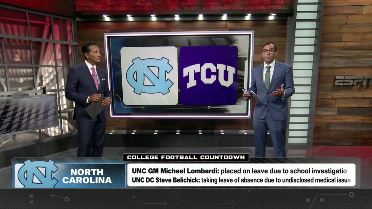 .Pete Thamel looks at the impact of the administrative changes on the North Carolina staff and shares that Bill Belichick will be calling defensive plays for the Tar Heels in Dublin today.