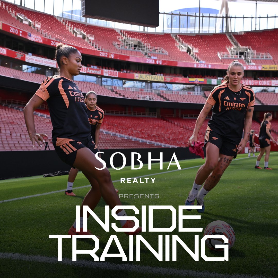 Building up to the new season 💪 Go Inside Training at Emirates Stadium 👇