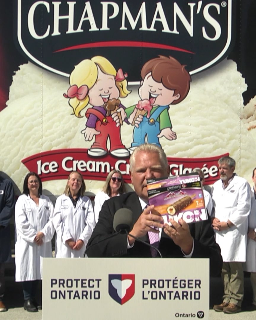 No wonder Chapman’s ice cream tastes so good! I’m thrilled to see a great Ontario company doing everything it can to buy Ontario and protect Ontario workers.