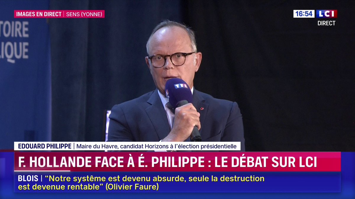 🔴 Finances publiques : "Ce que nous vivons aujourd'hui c'est le long étranglement", Edouard Philippe 📺 Suivez le débat entre François Hollande et Édouard Philippe sur LCI avec Darius Rochebin