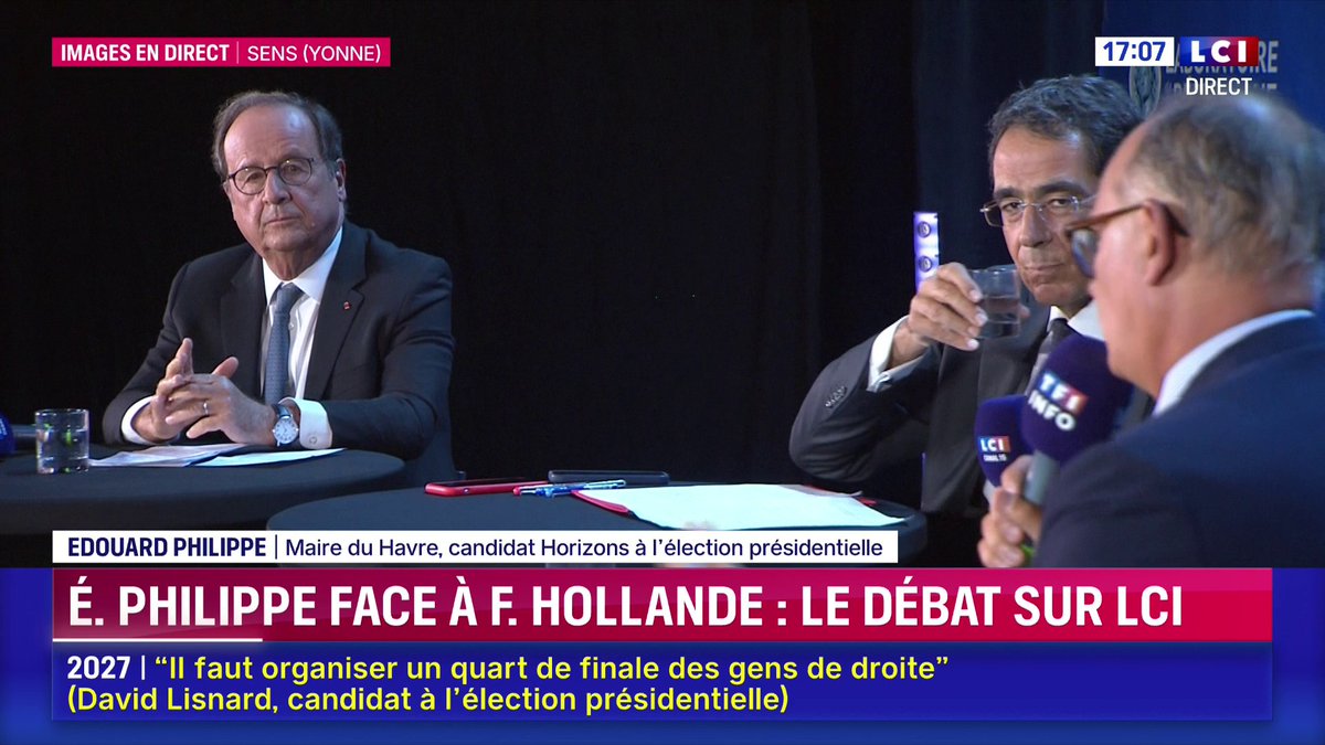 🔴 Déficit public : "Commençons par parler de baisse des dépenses", Edouard Philippe 📺 Suivez le débat entre François Hollande et Édouard Philippe sur LCI avec Darius Rochebin