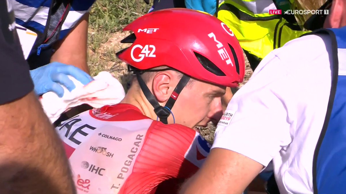 Todavía no nos lo creemos: ¡Pogacar fuera de La Vuelta! 💔 Así ha sido la caída con la que el mejor ciclista del mundo dice adiós a la ronda española #LaVuelta26