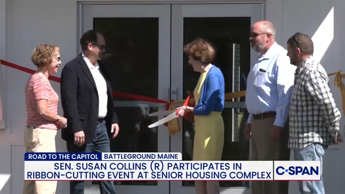 .Susan Collins for Senator (R-ME) Remarks at a Ribbon Cutting Ceremony at Senior Housing Complex in Calais, ME.
