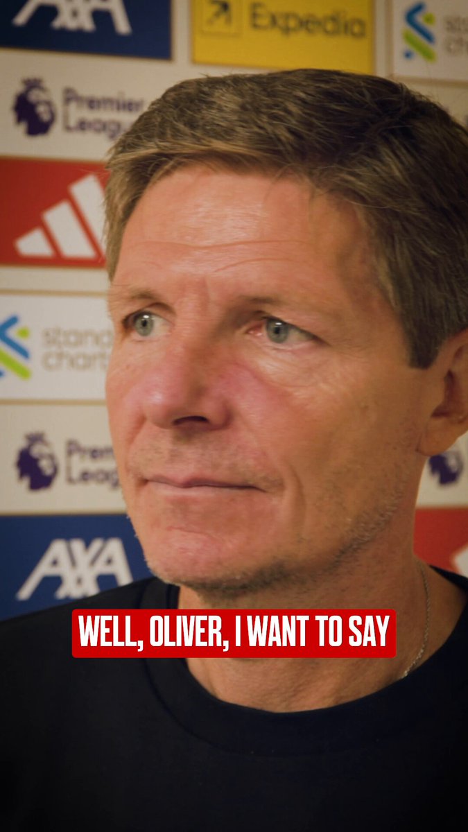 Oliver Glasner on today's point at Anfield. 🗣️