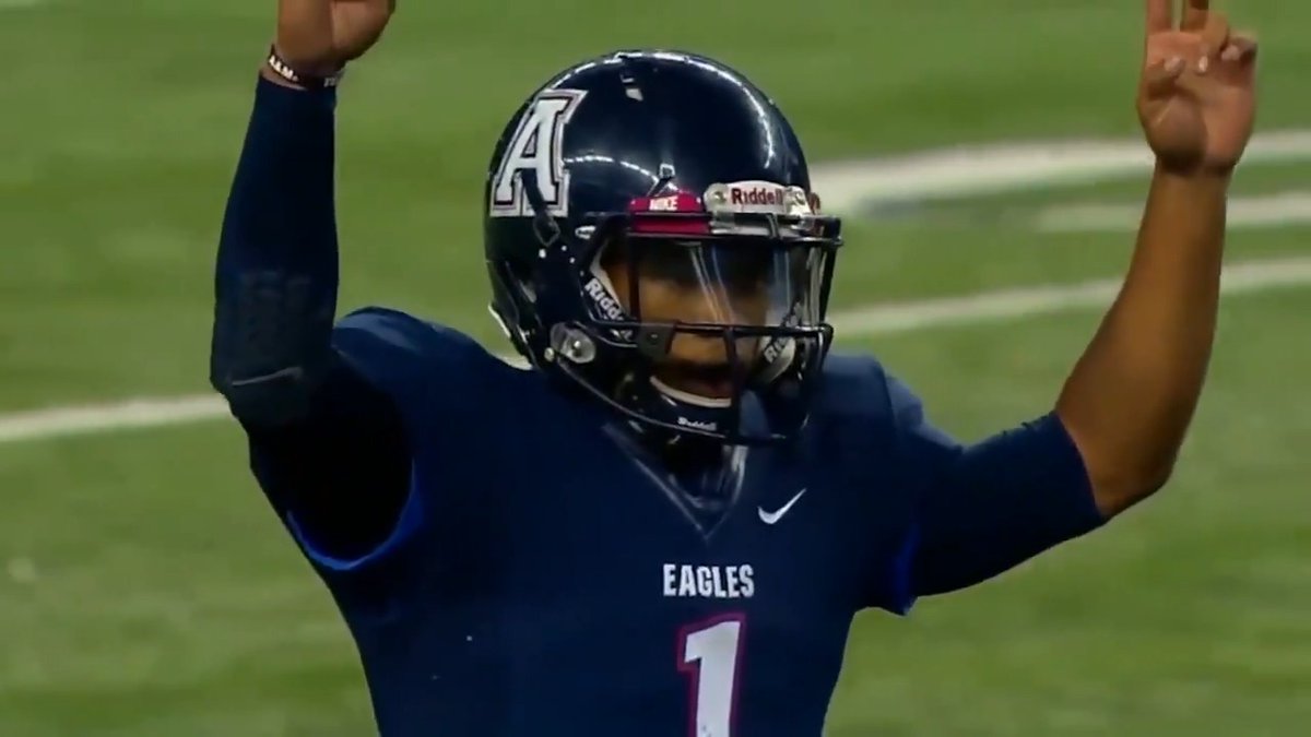 Kyler Murray: 43-0 at Allen. 3X State Champ. 2X TXHSFB POTY. 2X National POTY. Two-Sport All-American. Heisman Trophy Selection. First Round MLB Draft Pick. First Overall NFL Draft Pick. Forever a Texas HS Legend.
