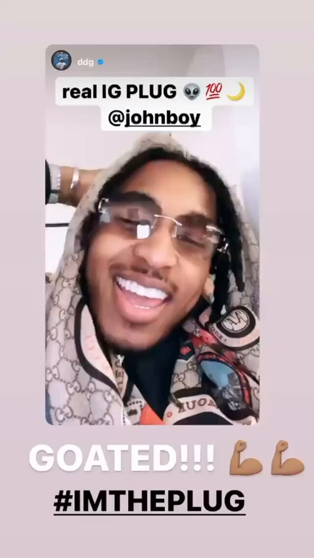 I got DDG his “DDG” user name on Instagram &amp; he shouted me out! 🔌 💯 🔥