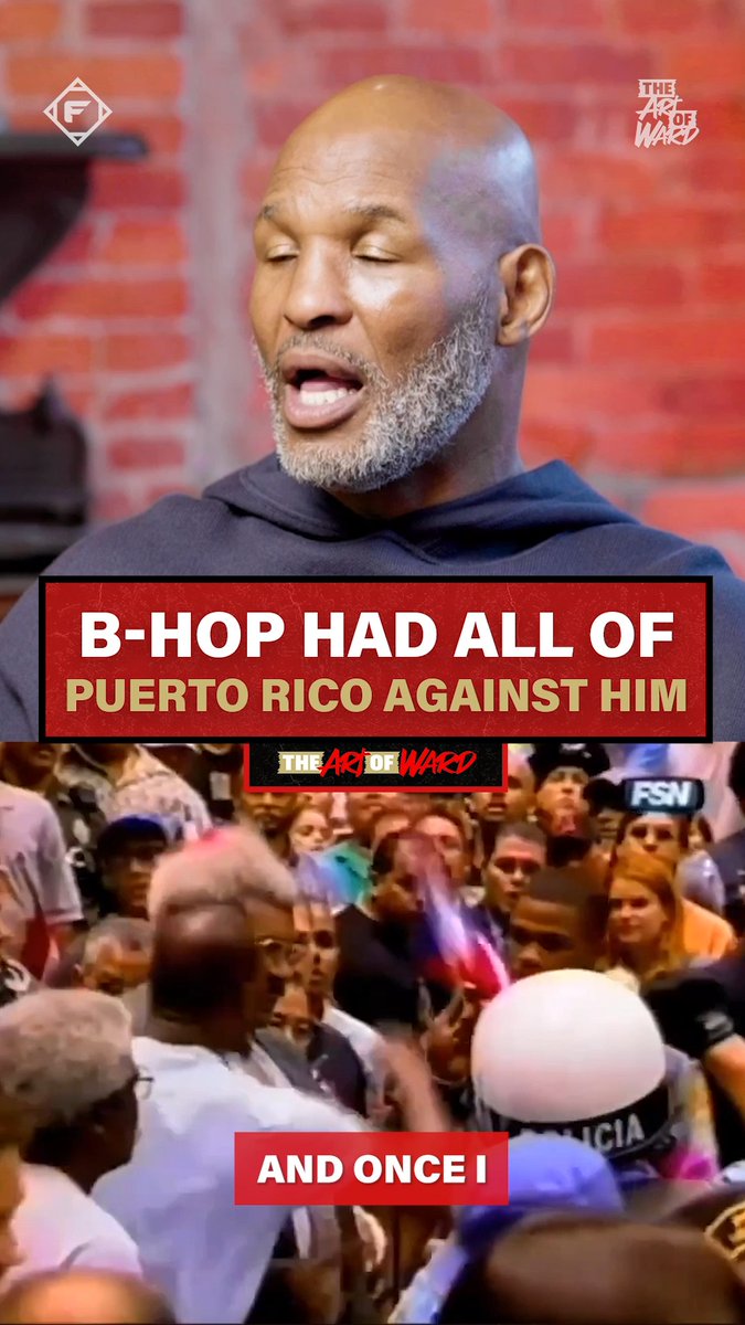 Bernard Hopkins really had all of Puerto Rico hunting him down 🤣 🇵🇷 B-Hop walks Andre Ward through exactly what happened behind the scenes when he threw the Puerto Rican flag to the ground before facing Tito Trinidad. All episodes of THE ART OF WARD are available on the ALL THE SMOKE FIGHT YouTube.