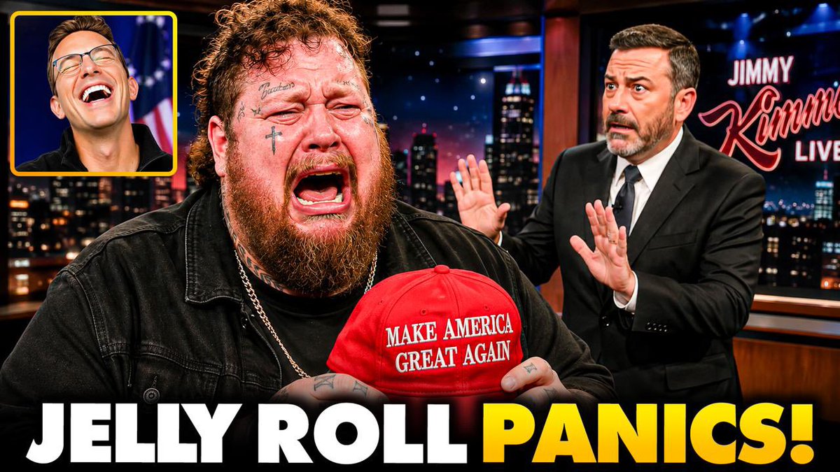 Jelly Roll Cries VICTIM in Embarrassing Anti-Trump MELTDOWN As Fans LEAVE Him Forever After Betrayal The country music singer used Jimmy Kimmel’s show to bash Trump four nights straight and tell his supporters to stop listening to his music. He called the President a fat pig and a racist and said he deserves impeachment — after years of playing nice with him. Now he’s crying victim online while his once-fans delete his albums. Jelly Roll could have used the Jimmy Kimmel platform to promote the Christian and American ideals that made people love him. Instead, he turned on them at the first chance to please Hollywood liberals. It’s not the jokes. It’s the total fraudulent behavior. Jelly Roll has no one to blame but himself.