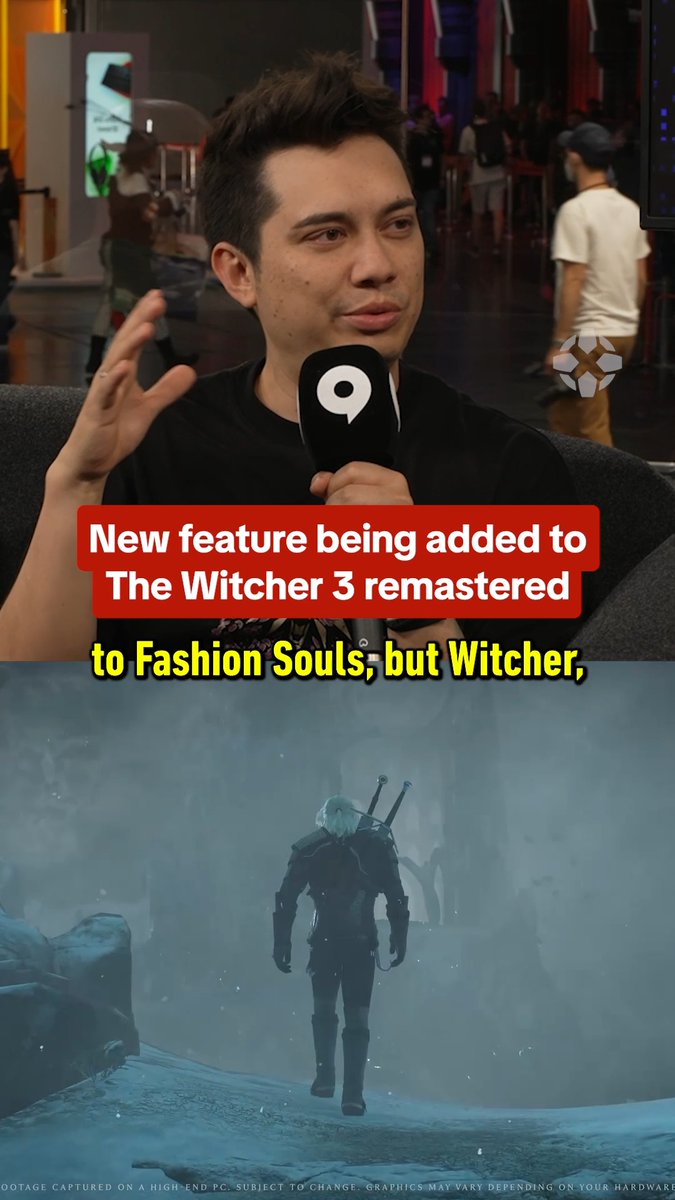 What should the name for playing dress-up in The Witcher 3 be #gamescom2026 #thewitcher #gaming Presented by Fable and METRO 2039