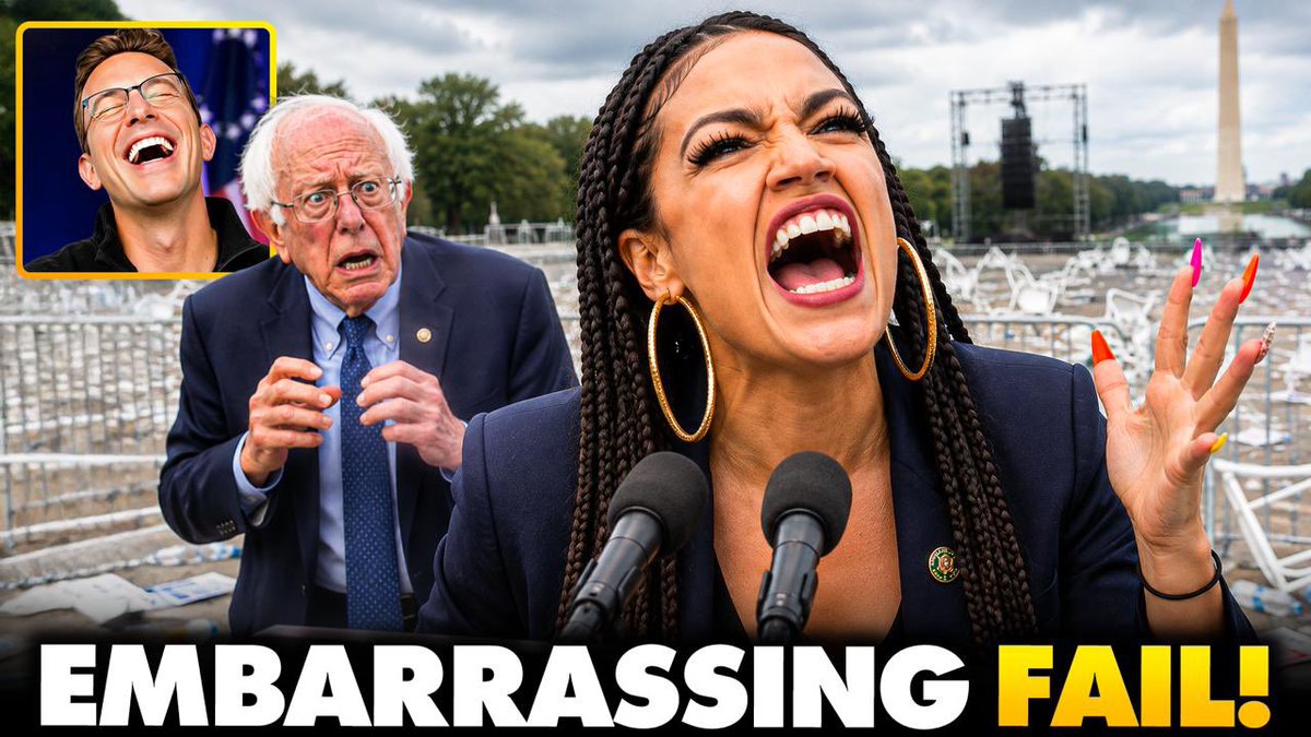 AOC Throws First Rally of 2028 and It’s Totally EMPTY! AOC Unleashes CRINGE New Black Accent, Yikes… The congresswoman took the stage at the Lincoln Memorial for a “March on Washington” that looks like her unofficial 2028 kickoff... Just one big problem. No one showed up. Empty bleachers. No applause. Absolutely embarrassing. Then AOC debuted her new “Black pastor” accent to pander to an empty audience. Empty crowd or not AOC is running in 2028.