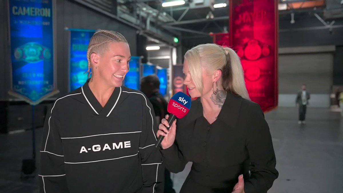 "She was easily triggered!" 😅 Mikaela Mayer looks back on the weigh-in and looks ahead to tonight's fight with Chantelle Cameron 🥊