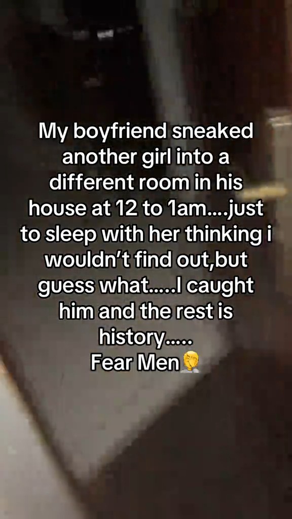 Drama after a lady caught her boyfriend sneaking another girl into his house at midnight