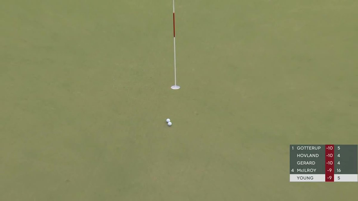 Backstopping at the Tour Championship! This saved Cam Young 5-6 feet. If protecting the field is the goal, that needs a mark for sure. This was a big controversial topic a couple years ago. Pros “helping” each other by not marking their ball.