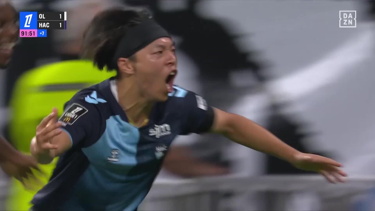 VARに泣く 🇯🇵中村草太の後半AT劇的弾は 無情にも味方のハンドで取り消しに... リーグアン初ゴールは次節以降に期待💪 🇫🇷リーグアン第2節 🆚リヨン×ル・アーヴル #リーグアン #だったらDAZN