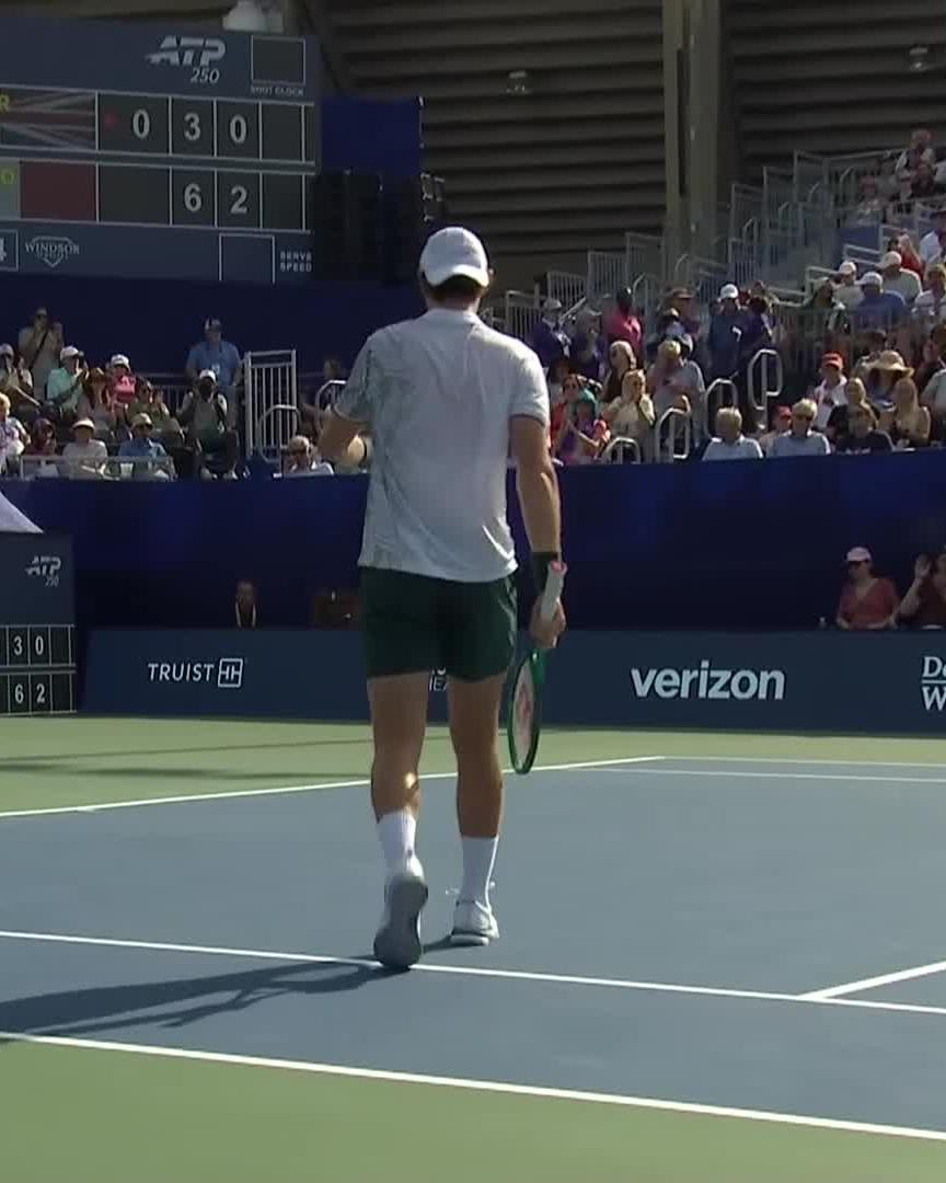 Unplayable today 🔥 Ignacio Buse takes a set and a double break lead over Fery in the final! #WSOpen