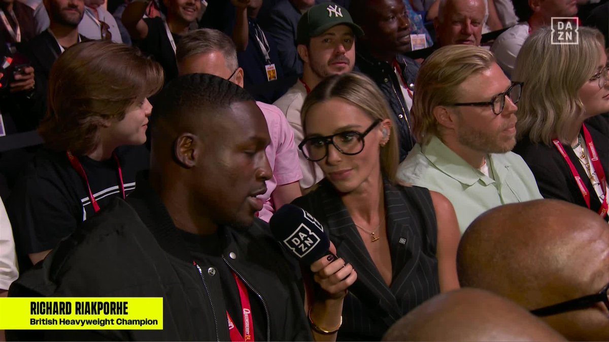 Richard Riakphore is on a spy on a spying mission ringside 🕵️♂️ 🎟️ Buy #MosesHrgovic NOW at | Live Now | Watch only on DAZN ▪️