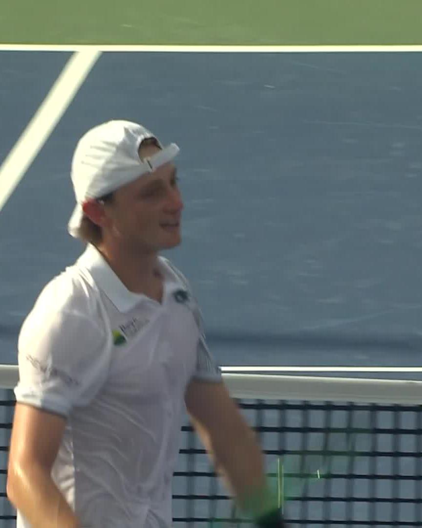 THERE IT IS 🇵🇪👏 Ignacio Buse becomes the youngest champion in Winston-Salem Open history!