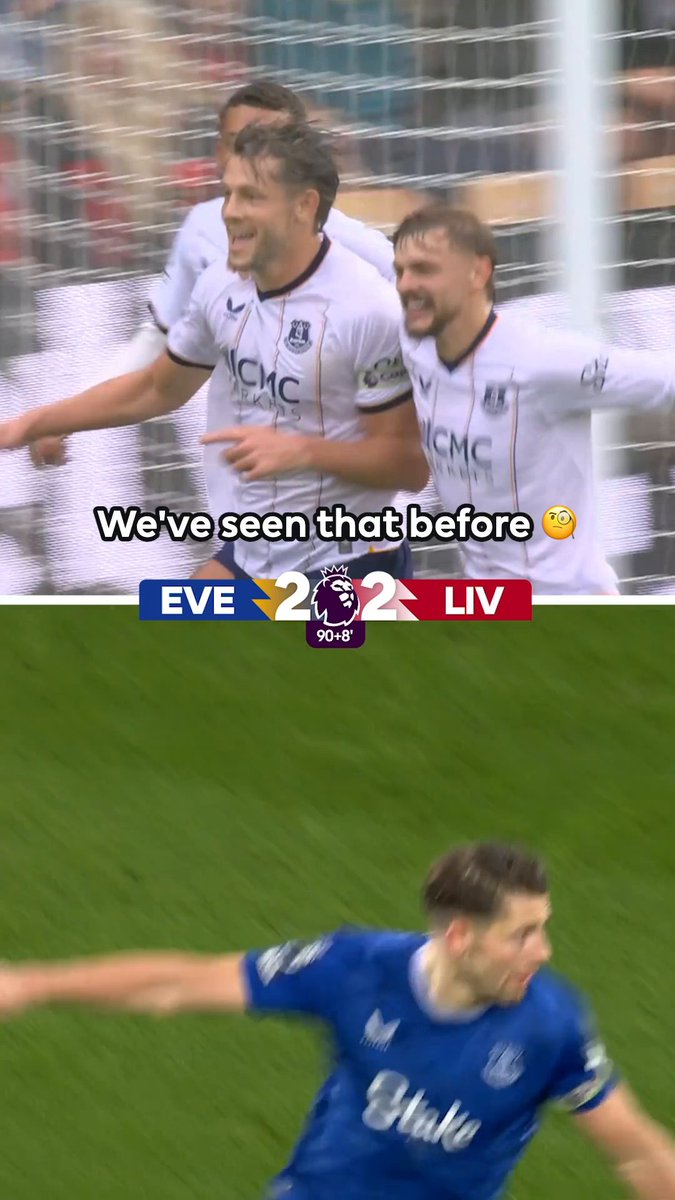 James Tarkowski coming in clutch 👊 Everton