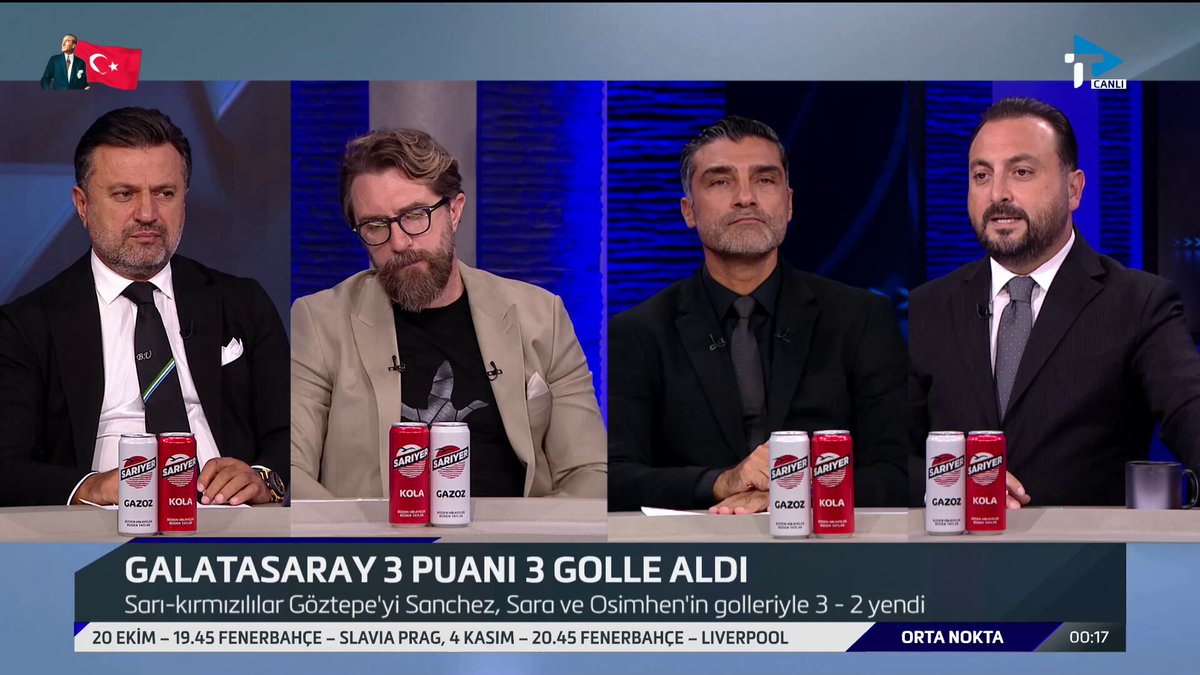 Osimhen'in penaltı pozisyonu hakkında; Bülent Uygun: Penaltı ✅ Erman Özgür: Penaltı ✅ Mustafa Sarp: Penaltı ✅