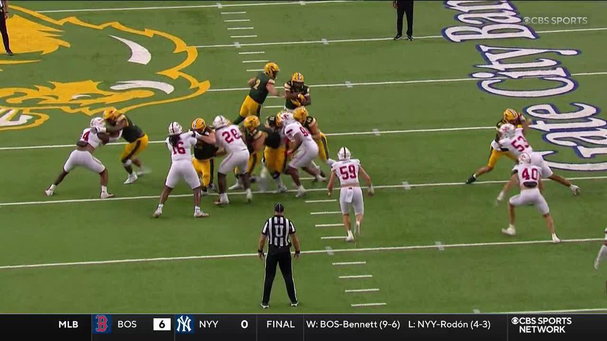 The run game is working early for @NDSUFootball