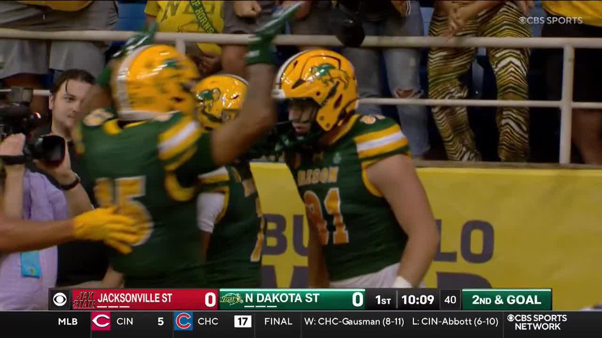 A strike for the NDSU Football touchdown That didn't take long