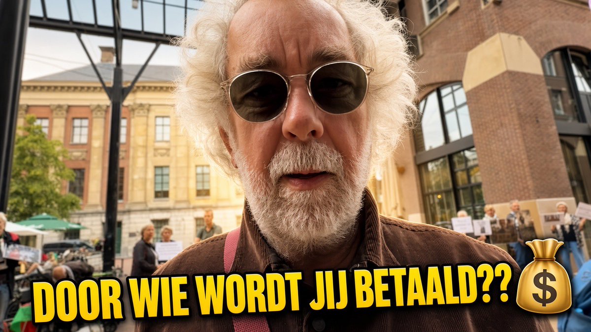 ”Je bent een irritant ventje. Zoek een andere hobby! Door wie word je nou betaald?” Demonstreren, maar boos worden als je gefilmd wordt. En wanneer ik vraag om me met rust te laten, loopt hij achter me aan. Antwoord op zijn vraag: gefinancierd door mijn volgers die persvrijheid wél belangrijk vinden. 😉