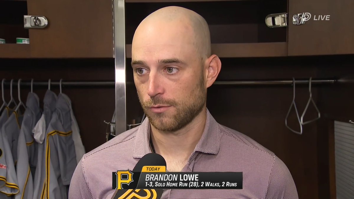 Brandon Lowe on the grind of a baseball season: "You're gonna fail. Often. There's times that its gonna suck, but you've got a game tomorrow." On the pride he takes in his defense: "I've been pretty happy with how my defense has turned around for this year, and it's a testament to the coaching staff here that's helped me out." ⬇️