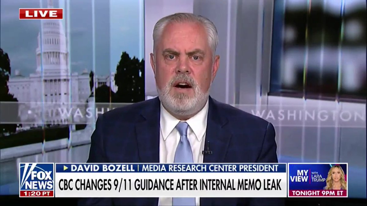 Bozell on Fox News: Woke 1.0 is alive and well, it lives north of the border in Canada. If I'm a Canadian, I'm petitioning my government to defund the CBC. Americans are not happy that CBC has diminished the memory of those (including Canadians) who died during 9/11.