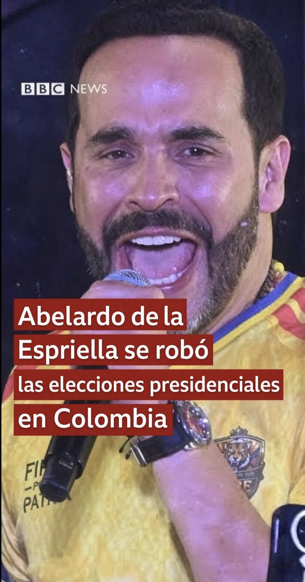 Este seño Colombia dice toda la absoluta contundente y cruda verdad: Hay que ser muy bestia bruto ignorante y además de imbecil, en verdad toda una bestia para creer que Abelardo De La Espriella se robó la presidencia de Colombia 🇨🇴 para ayudar los pobres🤡, porque la ratera corrupta, hampona y criminal Registraduría Nacional del Estado Civil lo subió a robar, Trump el pedófilo no lo ayudo a subir de gratis, al igual que los medios tradicionales y sus periodistas mercenarios que comieron callados del fraude no lo hacen de caridad y esas granjas de bots que contrató Abernarco para engañar incautos no son gratis, sin contar la cantidad de dinero que “invirtió” en la compra de votos y la extensa nómina de influenciadores que compró. Abelardo se la Estrella subió a robar y no para ayudar al Pueblo 🇨🇴 porque hasta fidelidad a la ciudadanía colombiana renunció haciéndose gringo de Temu con juramento de fidelidad a esa nación 🇺🇸y por eso a lo gringo va explotar a minoría que votó por èl y que los infló el ratero corrupto registrador de Hernán Penagos Ladrón y lo peor a la mayoría que votó por Cepeda, por unos pocos pagamos todos, Fiscalía Colombia, Procuraduría General de la Nación, CNE Colombia, Contraloría General de la República de Colombia, Consejo de Estado, Corte Suprema de Justicia cómplices de la traición 🇨🇴