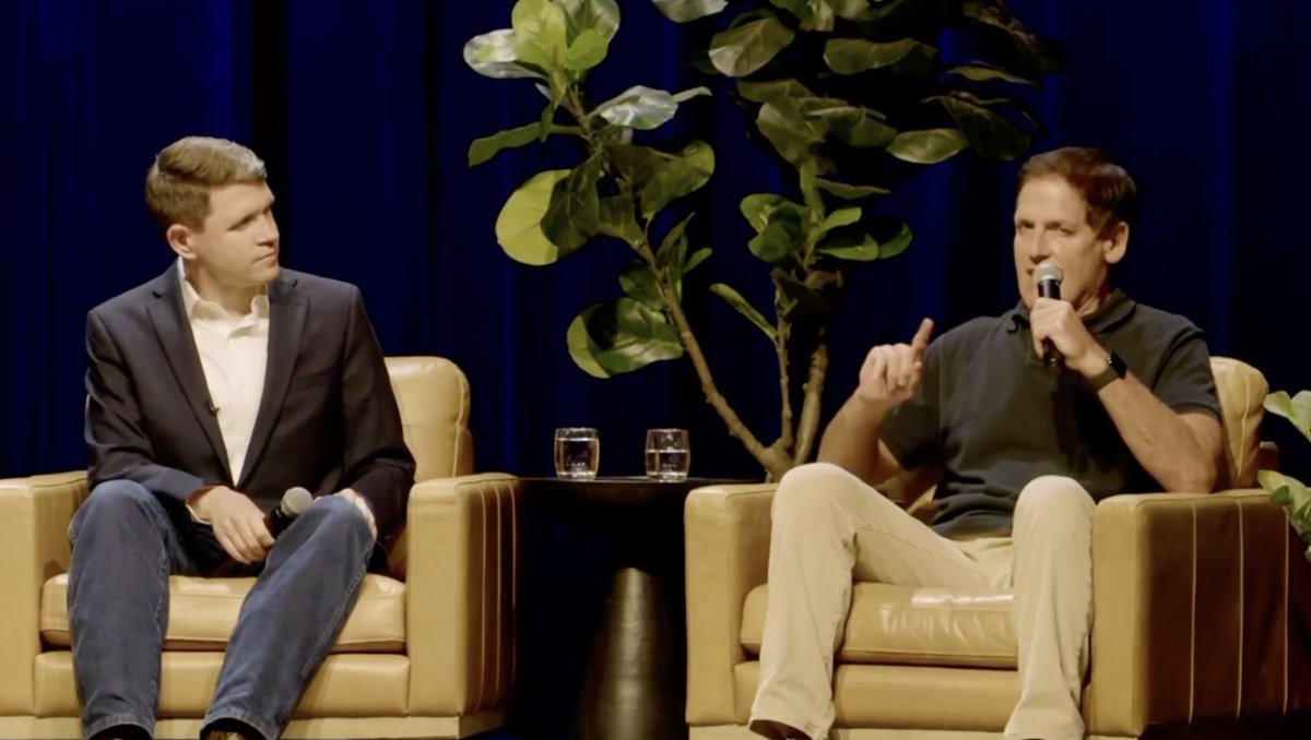 .Mark Cuban: When James Talarico and I started talking about healthcare, I said, OK, I just have to ask you a question. There is a bipartisan bill proposed by Josh Hawley and Elizabeth Warren called the Breakup Big Medicine Bill. I asked James one question. When you are elected — I didn't say if, I said when you are elected — will you co-sponsor the Breakup Big Medicine Bill? Because that is key. If we can break up those big companies — the CVSs, the United, etc. — we literally could see the cost of pharmaceuticals and healthcare literally drop overnight. James said yes. So here I am — and we are going to break up Big Medicine.