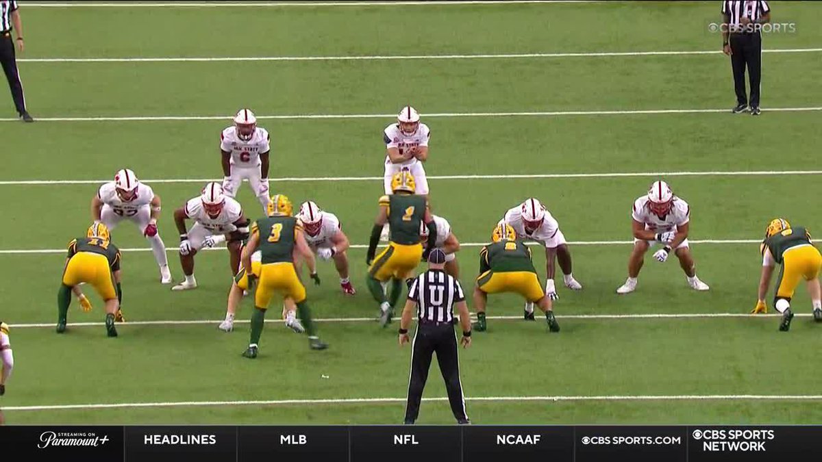 INTERCEPTION! Redshirt freshman Marion Moore with the interception for @ndsufootball
