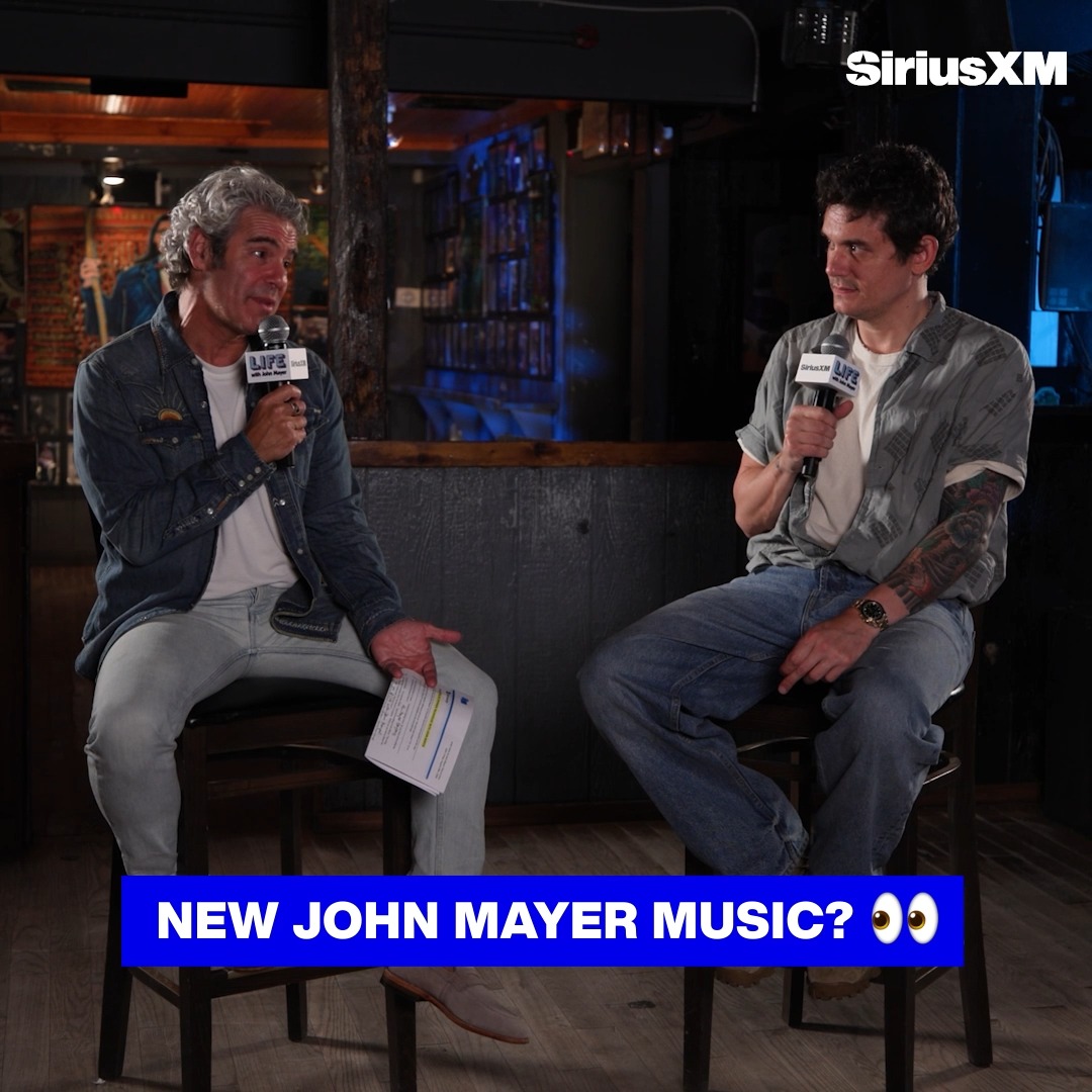 Cool new @johnmayer music is headed our way… straight from Andy Cohen’s bedroom?! Listen here: