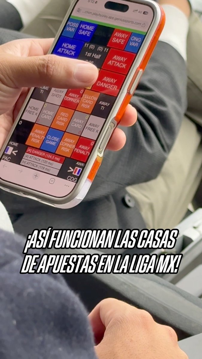 ¿Sabían como funcionan la aplicación de las apuestas? Acá el manejo desde el estadio de la Liga MX📲⚽