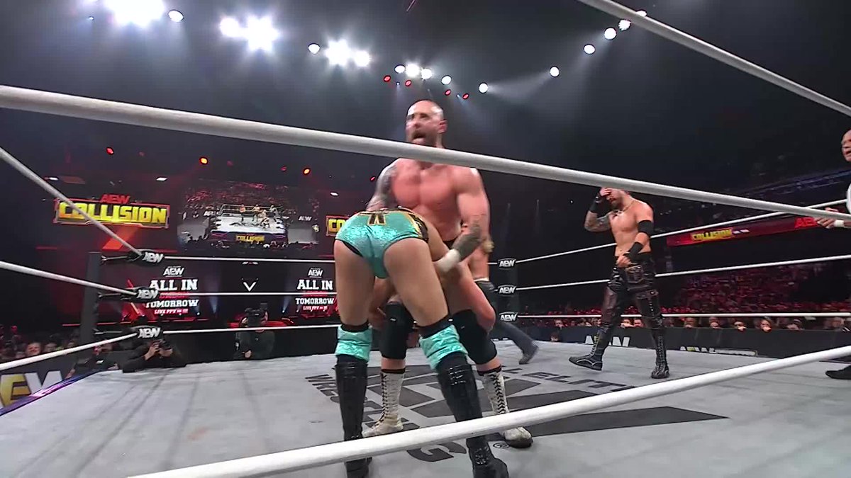 Statement made by The Dogs less than a day away from the Trios Roulette Royale at the #AEWAllIn London Buy In! Watch #AEWCollision on TNT & HBO Max