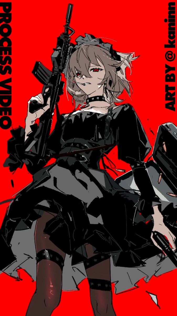 Been so long since I made a video!! Here’s the drawing process for Armed Gothic Lolita Akechi. Hope you enjoy🖤 ིྀ