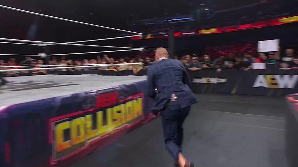 The final Collision before All In: London ends with Kyle Fletcher giving Konosuke Takeshita a BRAINBUSTER on the International title. PPV NOW JUST 15 HOURS AWAY.