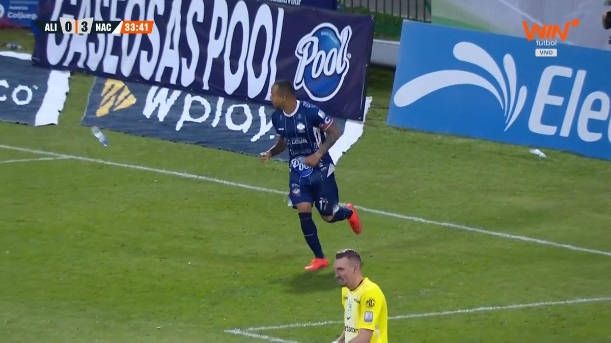 🪗⚽Felipe Pardo marca de penal el descuento de Alianza Valledupar ante Nacional. 📺Disfruta de #LALIGAxWIN en nuestra señal de Win+Fútbol y