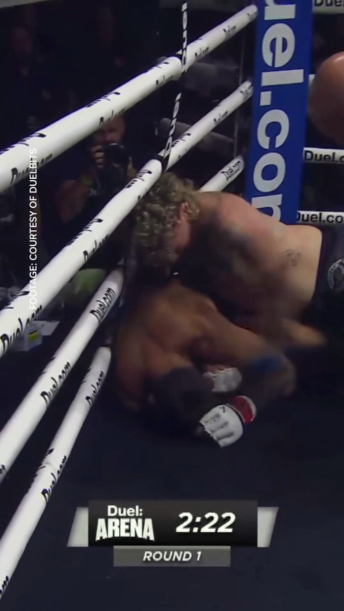 Brandon Jenkins gets the upset TKO win after Mike Perry suffers a shoulder injury. 🎥 Duel Arena