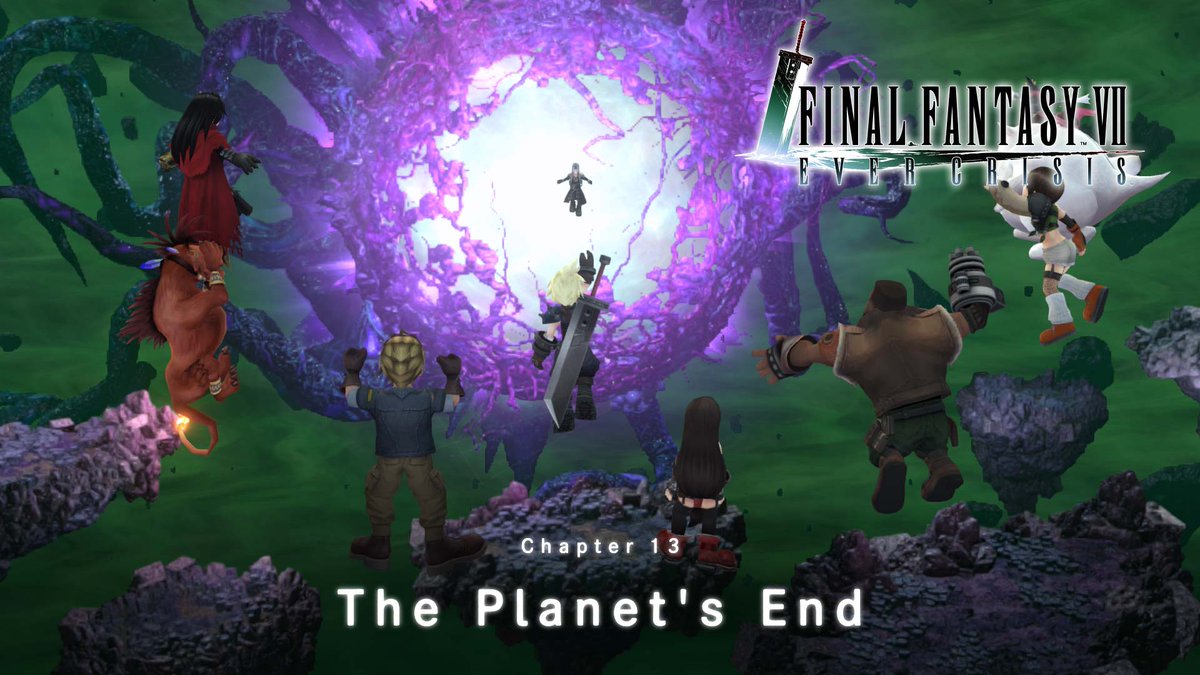 Final Chapter Coming Soon FINAL FANTASY VII CHAPTER 13 The Planet's End will be available starting Sep. 6 7:00 PM PDT! The story reaches its long-awaited conclusion! Stay tuned for the grand finale! #FF7EC