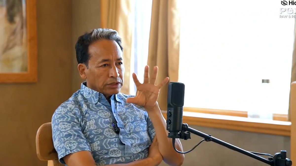 Sonam Wangchuk - "Abhijeet Dipke, Sourav Das, Ashutosh Ranka have political ambitions. I have assessed them" "They have come from Political Party, Aam Aadmi Party" "I can't guarantee that they won't be corruptable in future" "They are definitely not Saints who don't have any self greed"