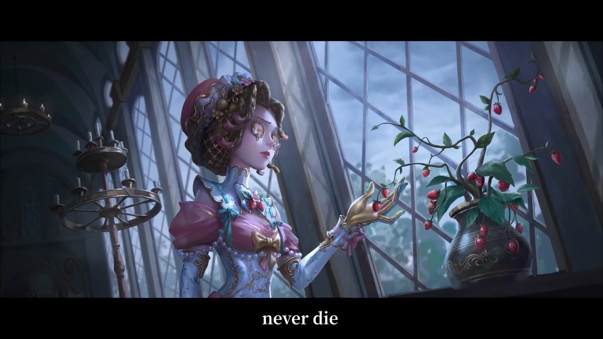 Dear Visitors, Like strawberries growing through the seasons, the freedom always roots in the heart. Please check out the Story PV for S44 Essence 1! The S Costume for Doctor, along with A Costumes for the "Dentist" and Barmaid, will be released on September 10! #IdentityV #S44E1