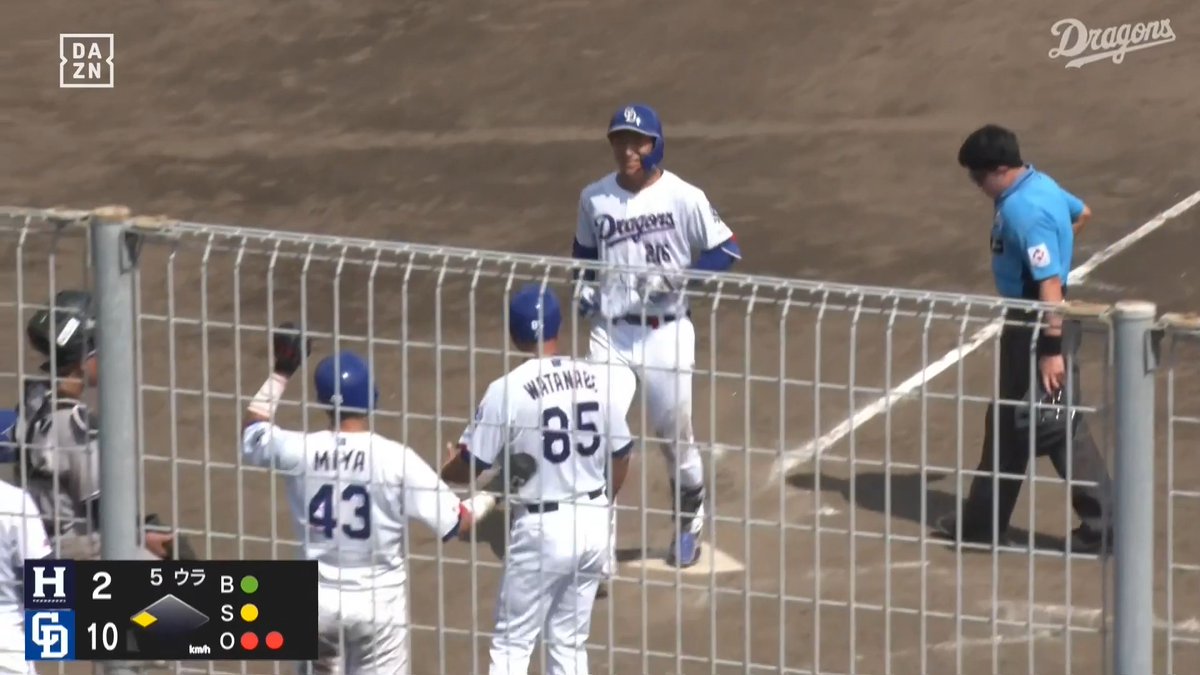 来季の支配下に向けて 19歳の高卒ルーキー 石川大峨 ファーム第2号ホームラン ⚾️中日×ハヤテ（ファーム） #イージースポーツ #dragons #だったらDAZN