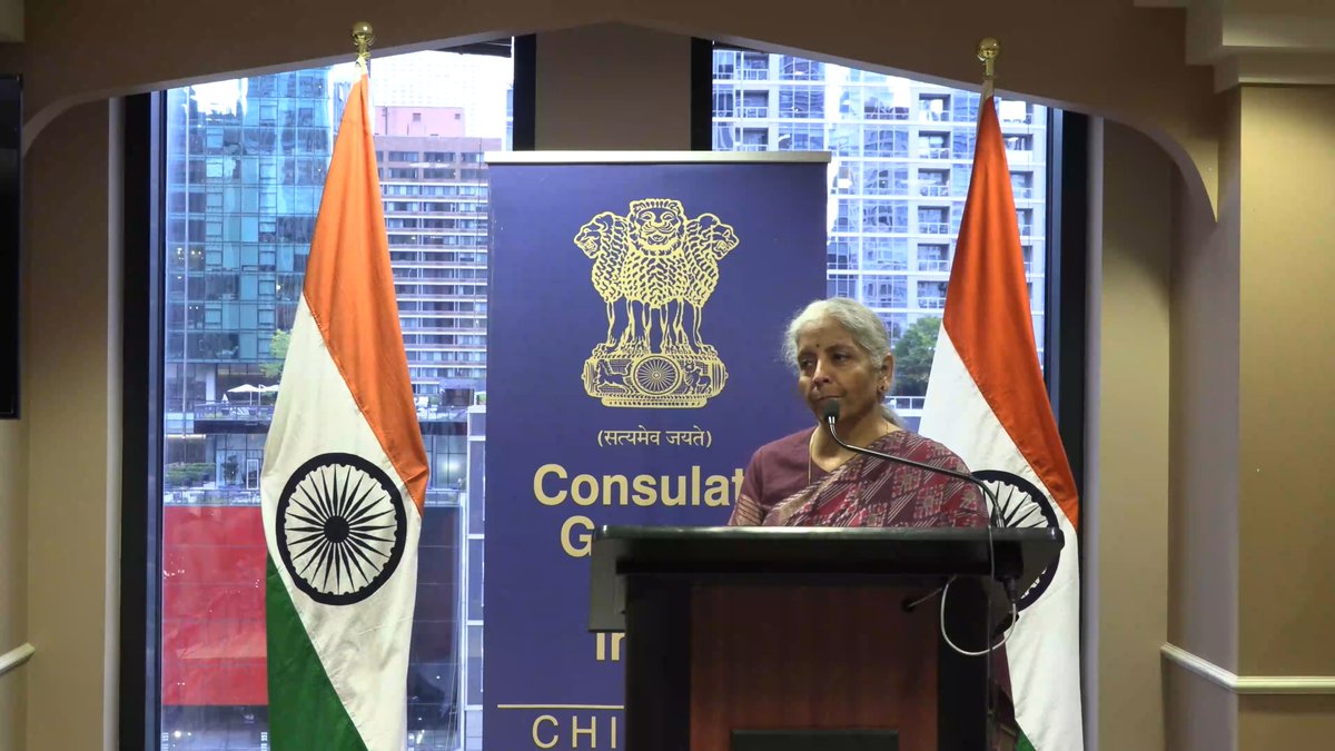 Watch: Smt Nirmala Sitharaman’s address to the Indian diaspora in Chicago, USA.