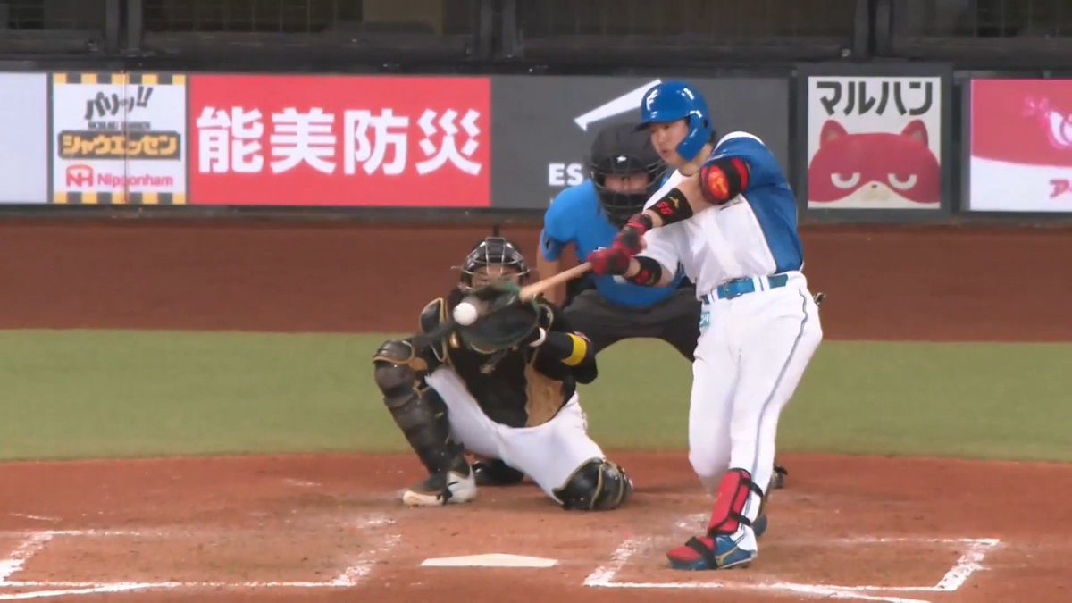 女房役の一振りで点差を縮める！🔥🔥 北海道日本ハム 進藤勇也 選手の今シーズン第4号ソロホームラン！🌈