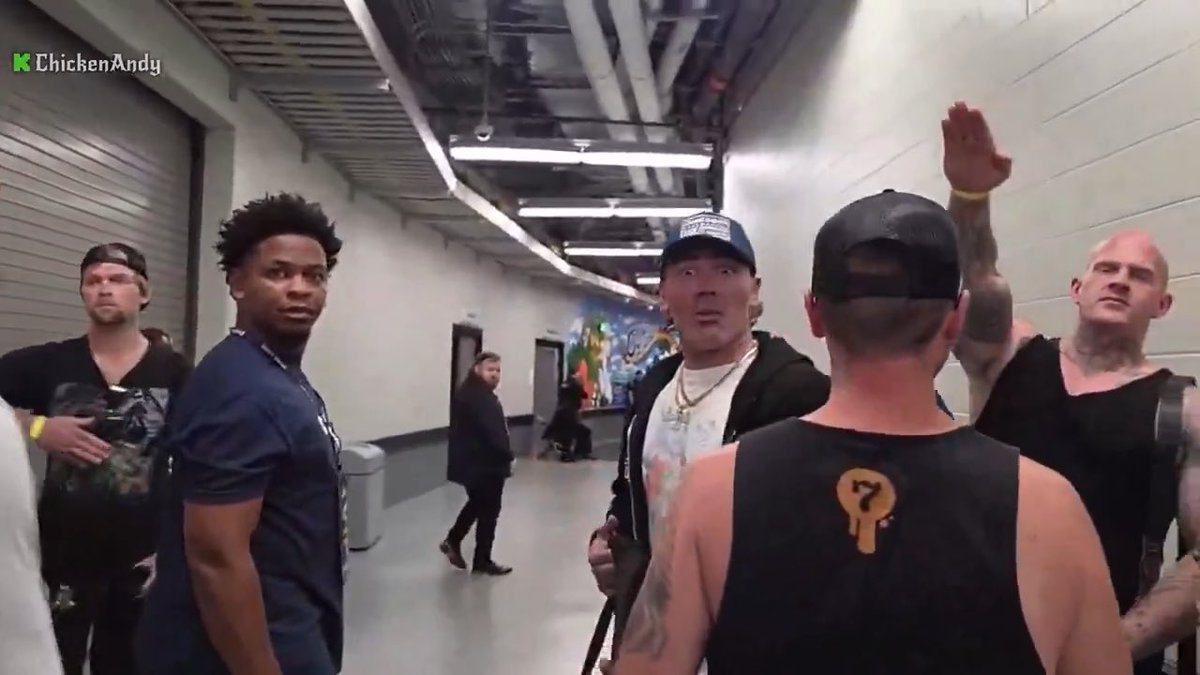 Gypsy Crusader leaving the arena while listening to the German song “ Erika.”